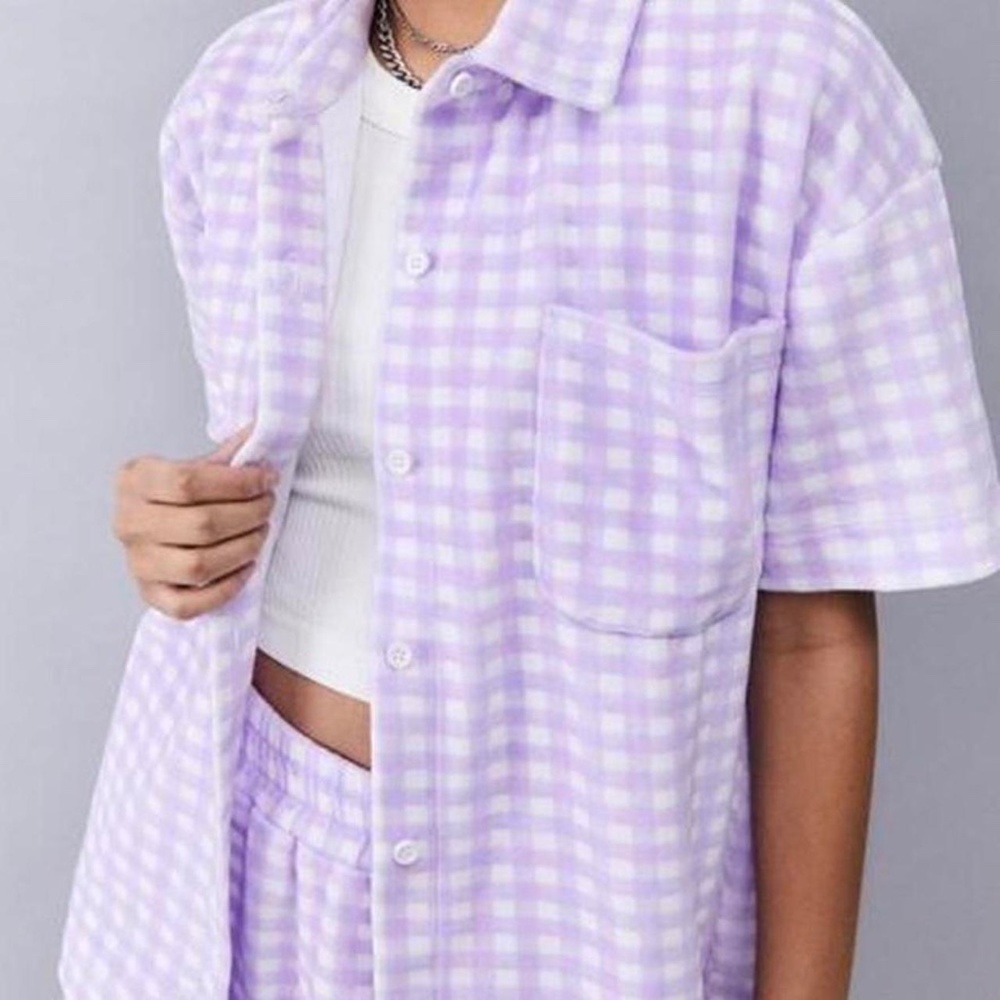 New Girl Order - Purple and White Shirt and Shorts - Set - Small